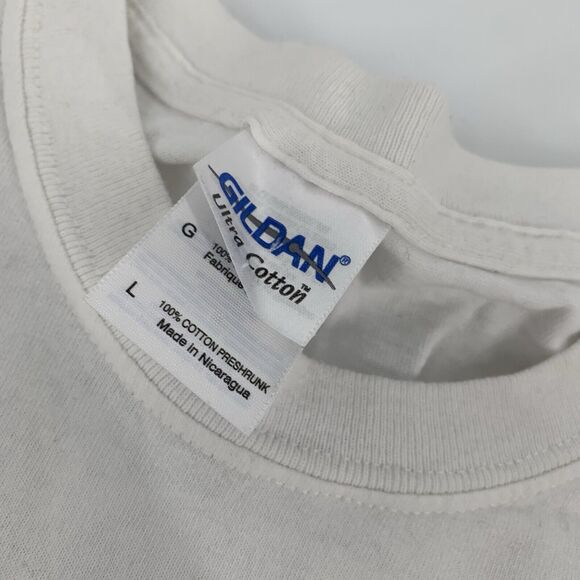 Vintage 90s SS Ben & Albert's Ice Cream Short Sleeve T-Shirt Large L Adult White - Picture 3 of 8